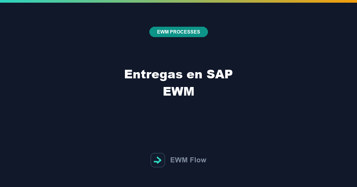 Entregas en SAP EWM